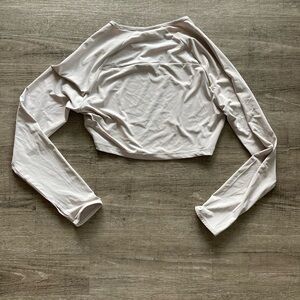 Gymshark Cream Long Sleeve Top